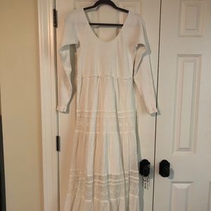 Free People Cream Long Dress